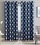 HLC.ME HLCME Arrow Printed Blackout Room Darkening Thermal Grommet Window Curtain Drape Panels for Bedroom Set of 2 Navy Blue 84 inch Long