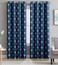 HLC.ME HLCME Arrow Printed Blackout Room Darkening Thermal Grommet Window Curtain Drape Panels for Bedroom Set of 2 Navy Blue 84 inch Long