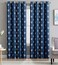 HLC.ME HLCME Arrow Printed Blackout Room Darkening Thermal Grommet Window Curtain Drape Panels for Bedroom Set of 2 Navy Blue 84 inch Long