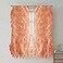 Sweet Home Collection SHRPNL63SPCE2PK Sheer Voile Vertical Ruffled Window Curtain Panel 50 x 63 63 x 50 Spice 2 Piece