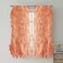 Sweet Home Collection SHRPNL63SPCE2PK Sheer Voile Vertical Ruffled Window Curtain Panel 50 x 63 63 x 50 Spice 2 Piece