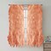 Sweet Home Collection SHRPNL63SPCE2PK Sheer Voile Vertical Ruffled Window Curtain Panel 50 x 63 63 x 50 Spice 2 Piece