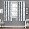 Exclusive Home EXCLUSIVE HOME Branches Linen Blend Grommet Top Curtain Panel Pair 54x63 Teal