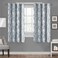 Exclusive Home EXCLUSIVE HOME Branches Linen Blend Grommet Top Curtain Panel Pair 54x63 Teal