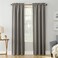 Sun Zero Easton Energy Saving Blackout Rod Pocket Curtain Panel 40 x 95 Gray