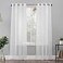 No. 918 No 918 Emily Sheer Voile Grommet Curtain Panel 59 x 95 White