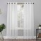 No. 918 No 918 Emily Sheer Voile Grommet Curtain Panel 59 x 95 White