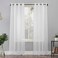 No. 918 No 918 Emily Sheer Voile Grommet Curtain Panel 59 x 95 White