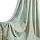 VOGOL 2 Panels Branch Embroidered Faux Linen Grommet Curtains Drapes for BedroomLiving Room Energy Efficient Window Treatment Panels 52 x 96 Inch