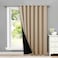 NICETOWN Thermal Insulated 100 Blackout Curtains Noise Reducing Performance Slider Curtain Panel with Black Lining Full Light Blocking Patio Door Drapery 1 PC 100inch x 84inch Biscotti Beige