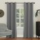 Sun Zero Easton Energy Saving Blackout Grommet Curtain Panel 40 x 95 Gray