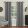 Sun Zero Easton Energy Saving Blackout Grommet Curtain Panel 40 x 95 Gray
