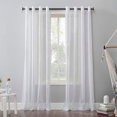 No. 918 No 918 Erica Crushed Sheer Voile Grommet Curtain Panel 8400 x 5100