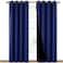 NICETOWN 100 Blackout Curtain Set Thermal Insulated Energy Efficiency Window Draperies for Guest Room Full Shading Panels for Shift Worker and Light Sleepers Royal Blue 52W x 84L 2 PCs