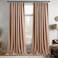 StangH Velvet Curtains for Sliding Door 108 inches Long Velvet Drapes Light Blocking Curtains for NurseryDining Room Blush Beige 52 x 108 inches 2 Panels