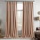 StangH Velvet Curtains for Sliding Door 108 inches Long Velvet Drapes Light Blocking Curtains for NurseryDining Room Blush Beige 52 x 108 inches 2 Panels