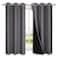 NICETOWN 100 Blackout Curtains with Black Liners Thermal Insulated Full Blackout 2Layer Lined Drapes Energy Efficiency Window Draperies for Bedroom 2 Panels 42 inches W by 63 inches L Grey