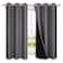 NICETOWN 100 Blackout Curtains with Black Liners Thermal Insulated Full Blackout 2Layer Lined Drapes Energy Efficiency Window Draperies for Bedroom 2 Panels 42 inches W by 63 inches L Grey