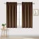 DWCN Brown Blackout Curtains for Bedroom Rod Pocket Thermal Insulated Room Darkening Drapes for Living Room W 42 x L 54 Inch 2 Panels