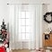 MIULEE 2 Panels Solid Color Sheer Window Curtains Elegant Window Voile PanelsDrapesTreatment for Bedroom Living Room 54X96 Inches Ivory
