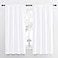 NICETOWN Bedroom Curtains Window Treatment Rod Pocket CurtainsDrapes for Bedroom 2 Panels 42 by 63 White