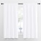 NICETOWN Bedroom Curtains Window Treatment Rod Pocket CurtainsDrapes for Bedroom 2 Panels 42 by 63 White