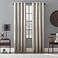 Archaeo Linen Total Blackout Grommet Top Curtain 52 x 84 Pearl
