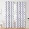 HLC.ME HLCME Arrow Printed Privacy Blackout Energy Efficient Room Darkening Thermal Grommet Window Curtain Drape Panels for Kids Bedroom Set of 2 Platinum WhiteGrey 63 inch Long
