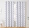 HLC.ME HLCME Arrow Printed Privacy Blackout Energy Efficient Room Darkening Thermal Grommet Window Curtain Drape Panels for Kids Bedroom Set of 2 Platinum WhiteGrey 63 inch Long