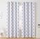 HLC.ME HLCME Arrow Printed Privacy Blackout Energy Efficient Room Darkening Thermal Grommet Window Curtain Drape Panels for Kids Bedroom Set of 2 Platinum WhiteGrey 63 inch Long