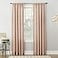 No. 918 No 918 Amalfi Linen Blend Textured SemiSheer Rod Pocket Curtain Panel 54 x 63 Blush Pink