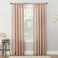 No. 918 No 918 Amalfi Linen Blend Textured SemiSheer Rod Pocket Curtain Panel 54 x 63 Blush Pink