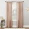 No. 918 No 918 Amalfi Linen Blend Textured SemiSheer Rod Pocket Curtain Panel 54 x 63 Blush Pink
