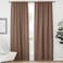 NICETOWN Window Treatment Blackout Window Blinds Cappuccino Color 52x72 Inch 1 Pair Back TabRod Pocket Blackout Draperies for Bedroom