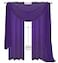 WPM WORLD WPM DrapePanelsScarvesTreatment Beautiful Sheer Voile Window Elegance Curtains Scarf for Bedroom Kitchen Fully Stitched and HemmedSet of 3 Panels 2 1 Scarf Dark Purple