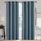 MIULEE Linen Texture Curtains for Bedroom Solid 100 Blackout Thermal Insulated Dusty Blue Curtains Grommet Room Darkening Drapes Luxury Decor for Living Room 52x96 Inch 2 Panels