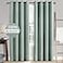 MIULEE Linen Texture Curtains for Bedroom Solid 100 Blackout Thermal Insulated Seafoam Green Curtains Grommet Room Darkening Drapes for Living Room Nursery 52x96 Inch 2 Panels