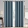 MIULEE Linen Texture Curtains for Bedroom Solid 100 Blackout Thermal Insulated Dusty Blue Curtains Grommet Room Darkening Drapes Luxury Decor for Living Room 52x72 Inch 2 Panels
