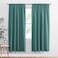 PONY DANCE Blackout Curtain Panels 42 x 72 inches Long Sea Teal Window Drapes Light Block Room Darkening Draperies Thermal Insulated Energy Saving for Home Modern Style 2 PCs