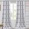 H.VERSAILTEX HVERSAILTEX Blackout Curtains for Bedroom Printed Design 108 Inch Length Thermal Insulated Curtains for Living Room Geometric Modern Grommet Window Drapes 2 Panels Set Dark Denim and Grey