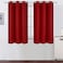 LEMOMO Red Thermal Blackout Curtains38 x 54 InchSet of 2 Panels Room Darkening Curtains for Bedroom