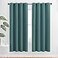 NICETOWN Insulated Curtains Blackout Draperies Triple Weave Microfiber Home Thermal Insulated Solid Ring Top Blackout CurtainsPanels for BedroomSea Teal Set of 2 52 x 72 Inch
