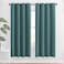 NICETOWN Insulated Curtains Blackout Draperies Triple Weave Microfiber Home Thermal Insulated Solid Ring Top Blackout CurtainsPanels for BedroomSea Teal Set of 2 52 x 72 Inch