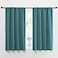 NICETOWN Window Curtains Blackout Drapes Thermal Insulated Solid Rod Pocket Blackout CurtainsDraperies for Living Room Sea Teal One Pair 42 by 45Inch