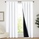 NICETOWN 100 Blackout Curtain Panels Rod Pocket Window Curtains with Black Liner for Nursery 84 inches Drop Cold and Full Light Blocking Draperies White 2 Pieces 52 inches Wide Each Panel