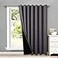 NICETOWN Total Shade Patio Door Curtain HeavyDuty Full Light Shading Sliding Door Drape Room Divider Curtain Vertical Blind for Window1 Panel 100 inches Wide x 95 inches Long Gray
