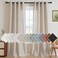 H.VERSAILTEX HVERSAILTEX Elegant Natural Linen Semi Sheer Blended Energy Efficient Light Filtering Curtains Nickel Grommet Curtains Window Treatments PanelsDrapes for Living Room 52 x 96 Angora