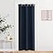 NICETOWN Living Room Curtain Window Treatment Energy Saving Thermal Insulated Solid Grommet Blackout DrapeDrapery Navy Sold Individually 42 by 84inch