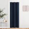 NICETOWN Living Room Curtain Window Treatment Energy Saving Thermal Insulated Solid Grommet Blackout DrapeDrapery Navy Sold Individually 42 by 84inch