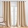 NICETOWN Room Darkening Grommet Panels 52 inches Width Biscotti Beige 1 Pair Extra Long Curtains 120 inches Long Privacy Draperies for Large Window
